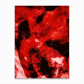 Abstract Red Painting 4 Canvas Print