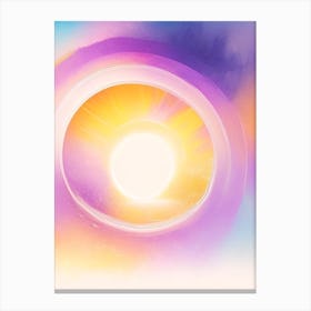 Event Horizon Gouache Space Canvas Print