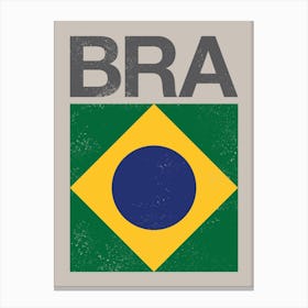 Brazil Flag Canvas Print