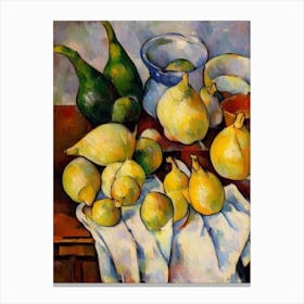 Bamboo Shoots 2 Cezanne Style vegetable Canvas Print