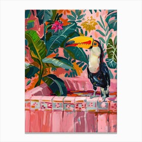 Trendy Toucan Maximalist Wall Art Canvas Print