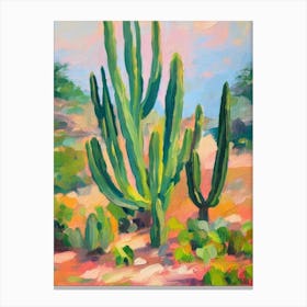 Cactus Impressionist 2 Painting Plant Canvas Print