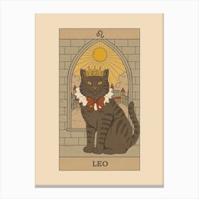Leo Cat Canvas Print