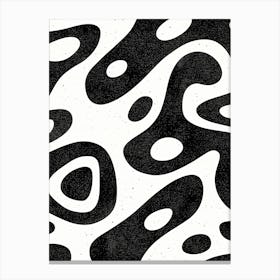 Abstract Black And White Pattern Canvas Print