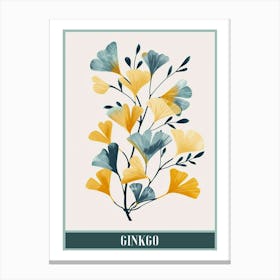 Ginkgo Tree Flat Illustration 1 Poster Canvas Print