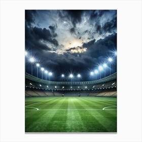 Soccer Stadium At Night 2 Canvas Print