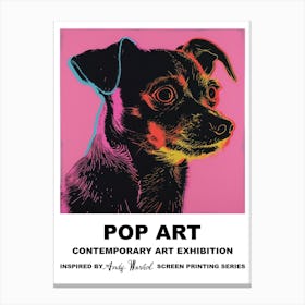 Dog Pop Art 3 Canvas Print