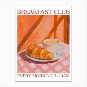 Breakfast Club Yogurt, Coffee And Bread 2 Canvas Print