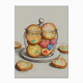 Cookies In A Jar Canvas Print