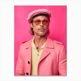 Brad Pitt Fashion Art 1 Canvas Print