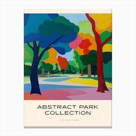 Abstract Park Collection Poster Yoyogi Park Tokyo 3 Canvas Print