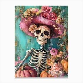 Day Of The Dead Skeleton 6 Canvas Print