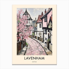 Lavenham (Suffolk) Painting 3 Travel Poster Canvas Print