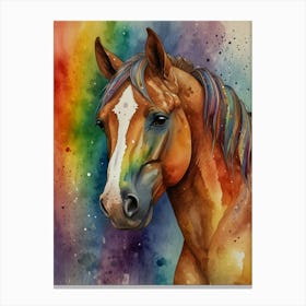 Rainbow Horse 1 Canvas Print