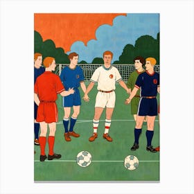 Game Of Soccer Canvas Print