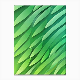 Abstract Green Leaves 1 Toile