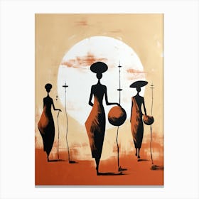 African Women | Boho Style 1 Canvas Print