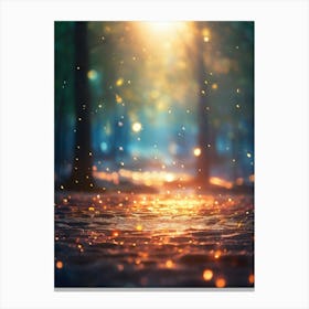 Bokeh Forest Canvas Print