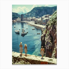 Vintage Vacations. Vlora, Albania (II) Canvas Print