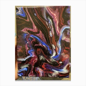 Abstract Red and Blue Canvas Print