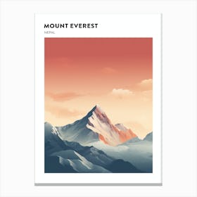 Mount Everest 4 Hiking Trail Landscape Poster Canvas Print