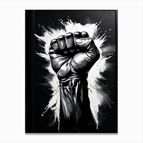 Fist Painting Canvas Print