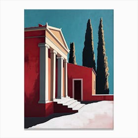 Crete in Minimalism, Greece Canvas Print