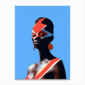 Afro Celestia: Futuristic African Fashion Canvas Print