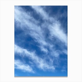 Blue Sky With Clouds 2 Canvas Print