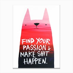 Passion Cat Canvas Print