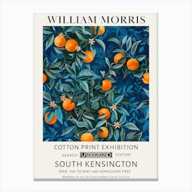 William Morris Vintage Poster Oranges Canvas Print