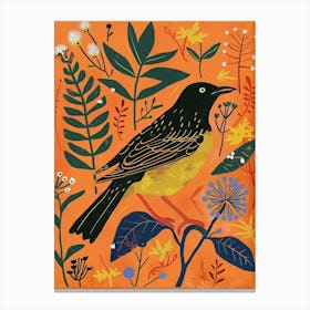 Spring Birds Blackbird 2 Canvas Print