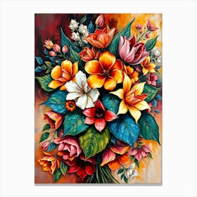 Bouquet Of Flowers 15 Canvas Print