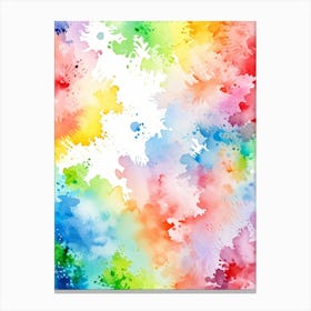 Watercolor Splatter Background Canvas Print