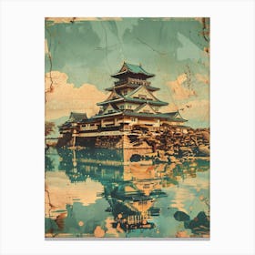 Kanazawa Castle Japan Mid Century Modern 2 Canvas Print