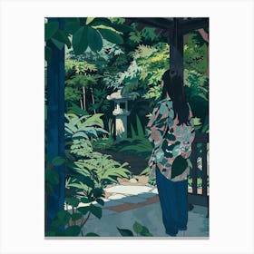 In The Garden Meiji Shrine Japan 4 Canvas Print