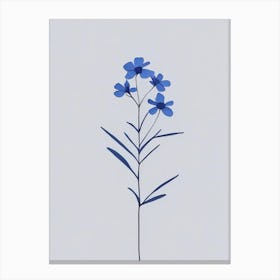 Wild Blue Phlox Wildflower Simplicity Canvas Print