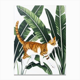 Cat In The Jungle 37 Canvas Print