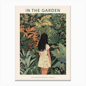 In The Garden Poster The Huntington Botanical Gardens 3 Canvas Print