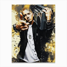 Smudge Of Eminem Canvas Print