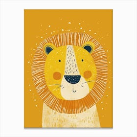 Yellow Lion 5 Canvas Print