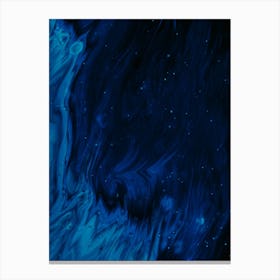 Abstract Blue Space Canvas Print