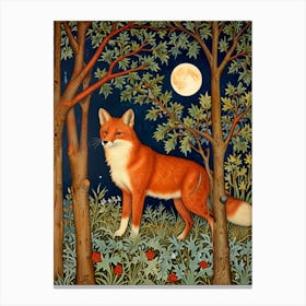 William Morris Fox In The Woods Canvas Print