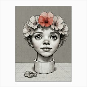 Flower Head Canvas Print