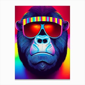 Neon Ape Canvas Print