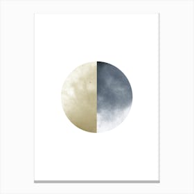 Abstract Moon B Canvas Print