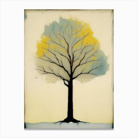 Tree Of Knowledge Symbol Abstract Painting Canvas Print