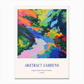 Colourful Gardens Niagara Parks Botanical Gardens Canada 2 Blue Poster Canvas Print
