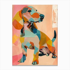 Kitsch Dachshund Collage 2 Canvas Print