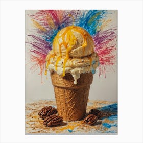 Ice Cream Cone 17 Canvas Print